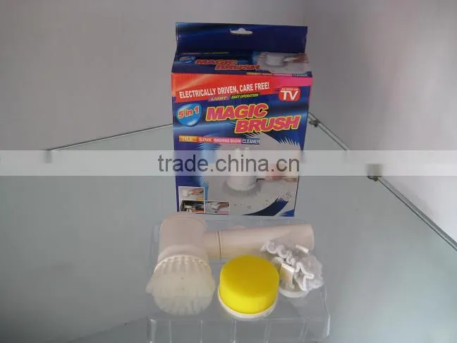 Electric Magic Brush Magic Brush Tile Sink washing basin Cleaner 5 in 1 Electric