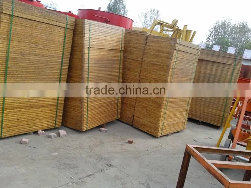 Bamboo pallets for concrete blocks cement brick carrier