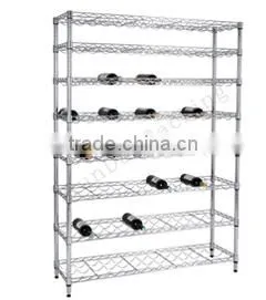 CW-22 chrome metal cake luggage rack