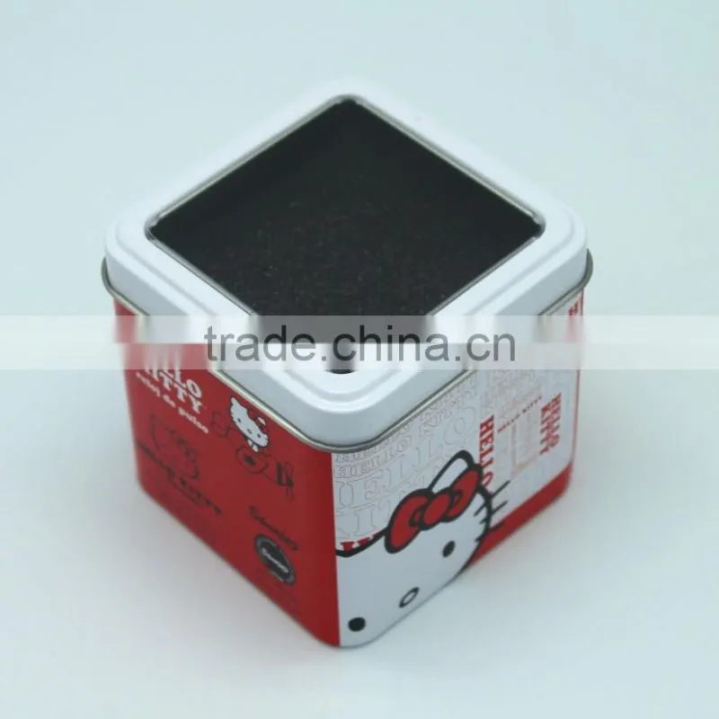 square box with custom design for watch display box watch display box