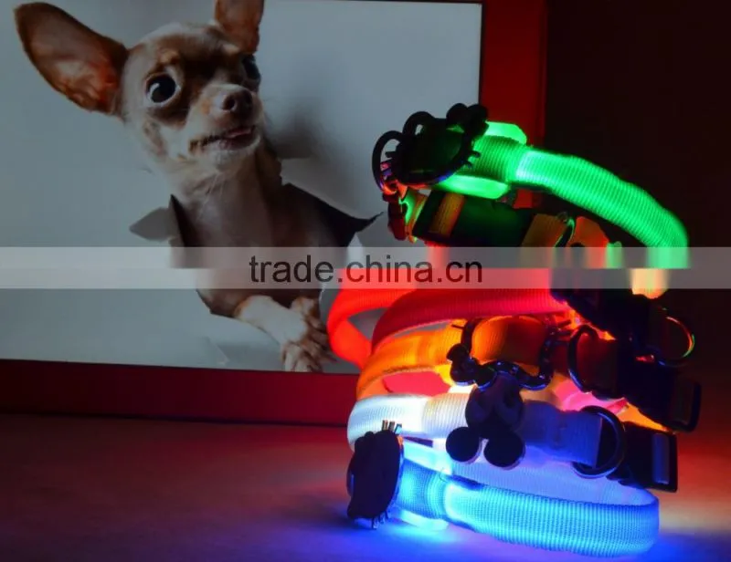 nylon led dog leash retractable / nylon rope dog leash