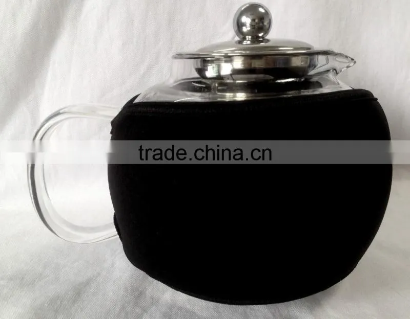 Teapot Kettle with Warmer - Tea Pot and Tea Strainer Set - Tea Infuser Holds