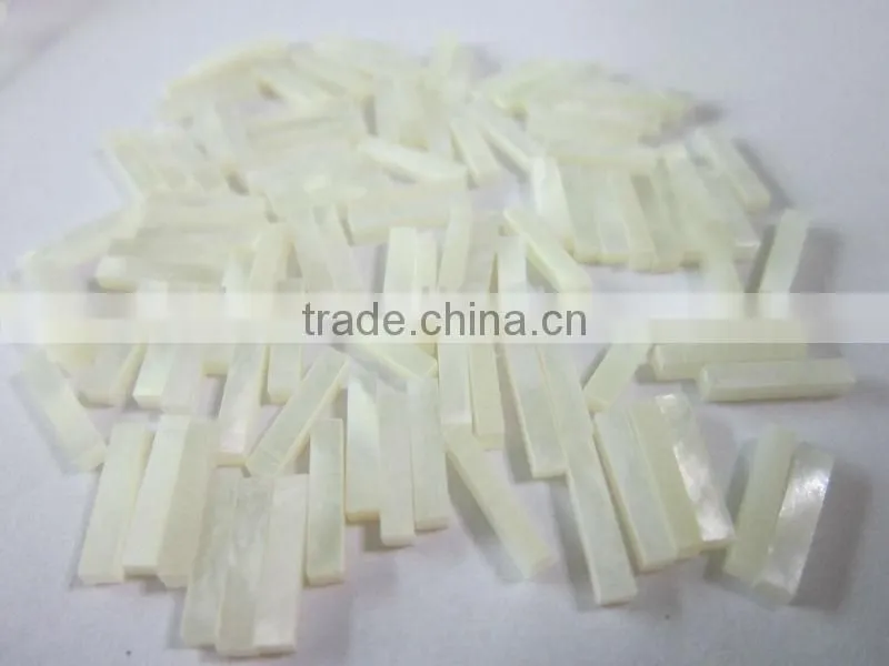 square cut thick white MOP shell blank inlays