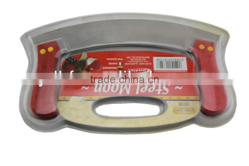 K078/DB Cheese knife with double blade, stainless steel cheese cutting tool