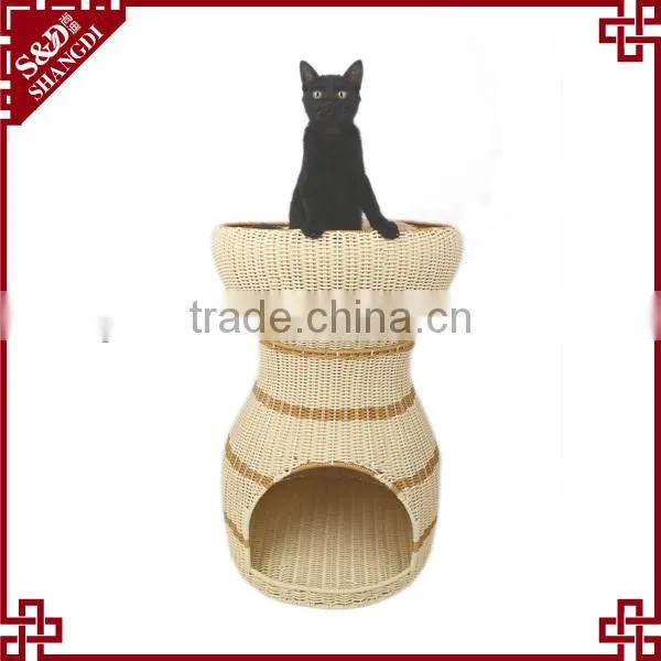 Eco-friendly handmade double-deck unique the pet products