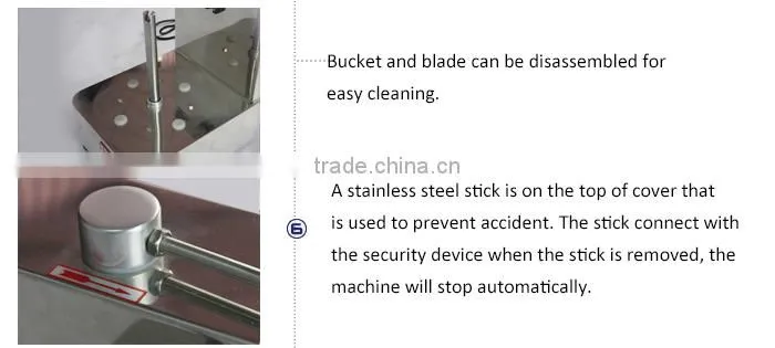 restaurant industrial electric food chopper(stainless steel,adjustable speed,safety cover)