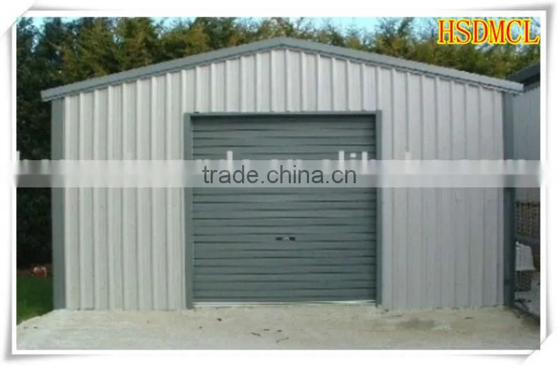 China steel structure carports garages with polycarbonate roof for sale