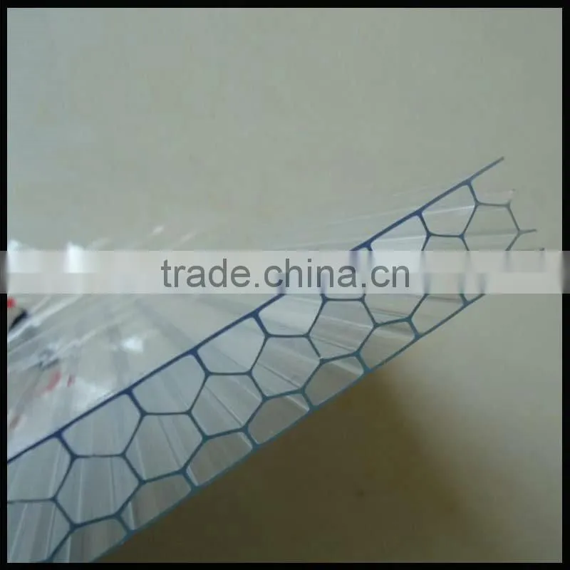 Beautiful polycarbonate honeycomb pc sheet construction material UV protection