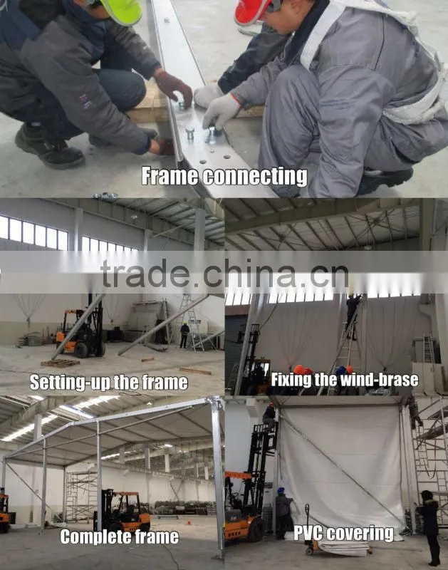Large aluminium warehouse buildings storage tent hangar for sale