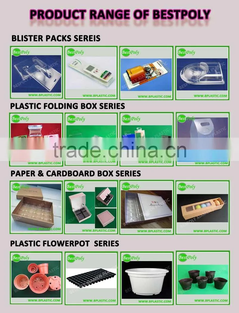 Plastic clear packaging boxes packaging tray