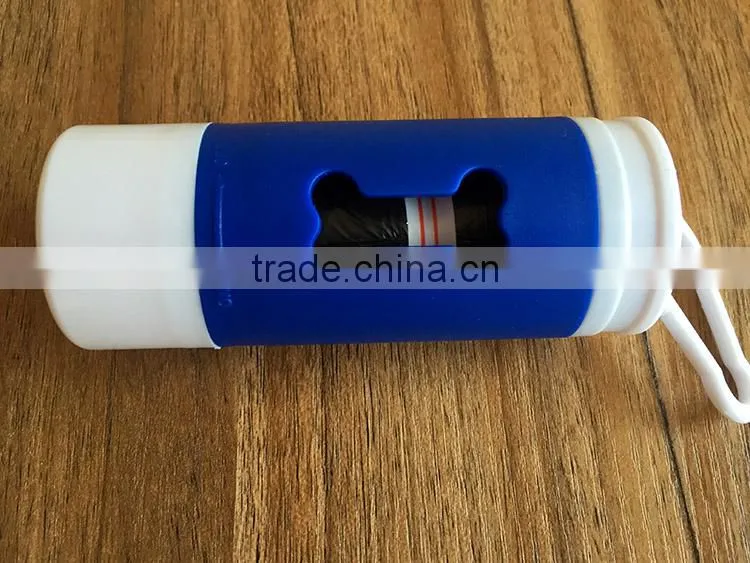 2016 trending products pet products flashlight led with PE trash bags