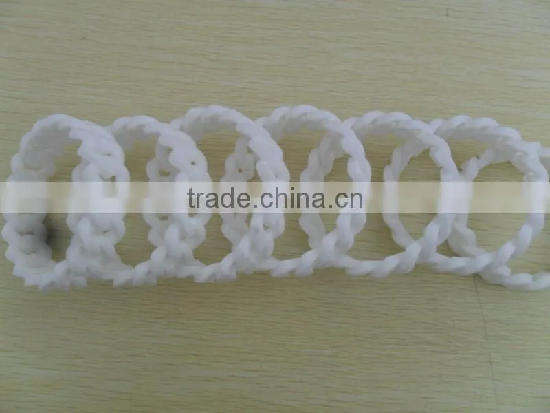Customized Design silicone twist beaded bracelet