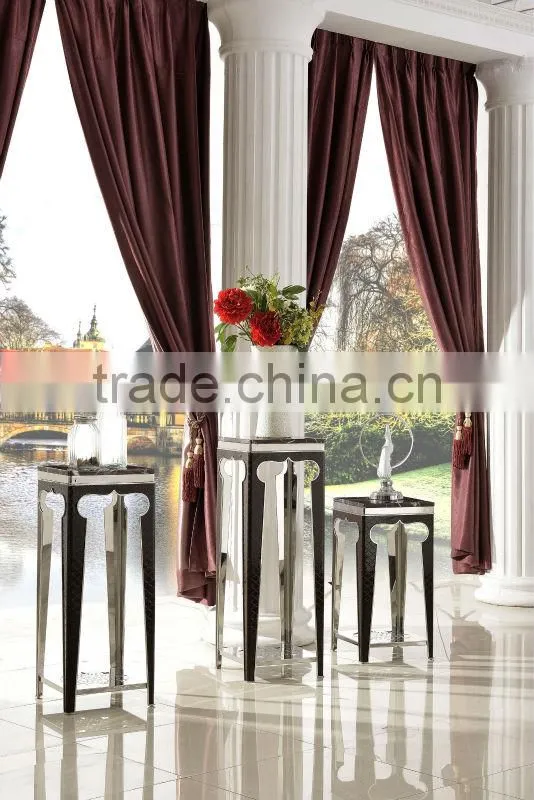 Y372 metal hanging stainless steel flower stand marble top flower stand