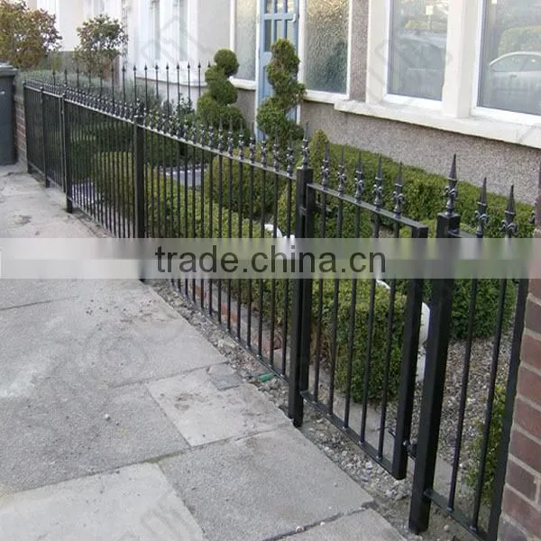 for outdoor Decorative Black Cheap steel fence, factory direct production sale fence