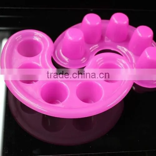 2015 Manicure tools new designed Five fingers Bubble hand plastic bowl for nail art