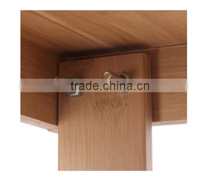 2 Tier Natural Bamboo Shoe Rack for home decoration