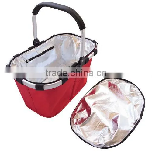 Wholesale Reusable Promotional Folding Picnic Basket,Folding Shopping Basket