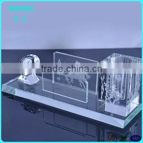 High quality acrylic crystal pen holder,multifunction pen holder and cardcase,clock