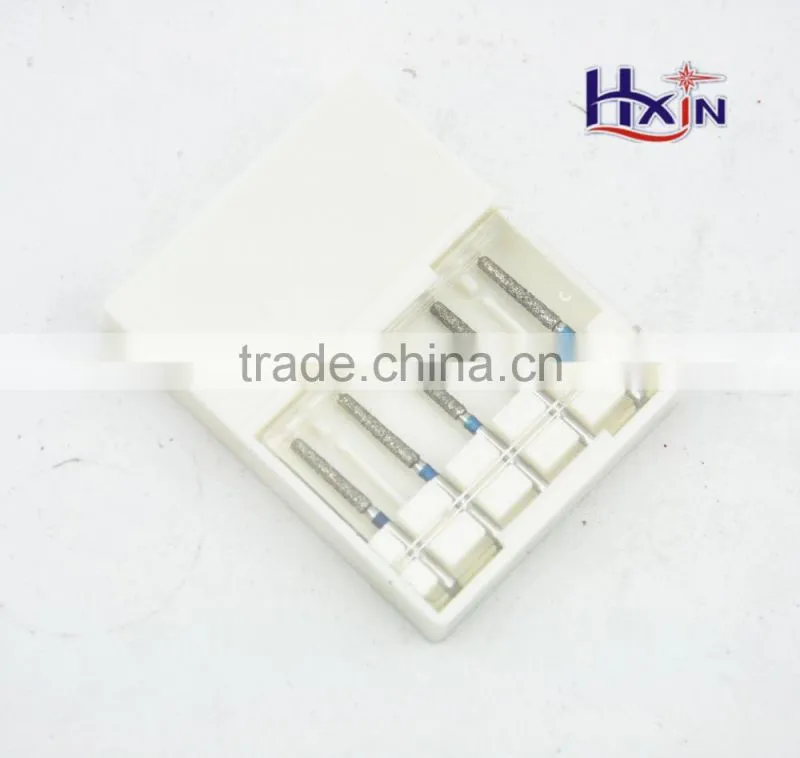 5pcs/set High Speed Electroplated diamond polishing bur for teeth / Mini Diamond dental drill