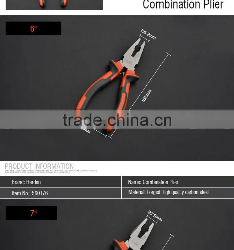 2016 hot salel combination plier function and uses slip joint combination pliers