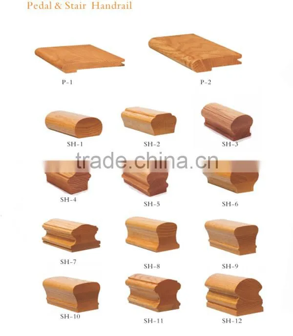Picture of Solid Wooden handrail for stair low Price From Factory direct