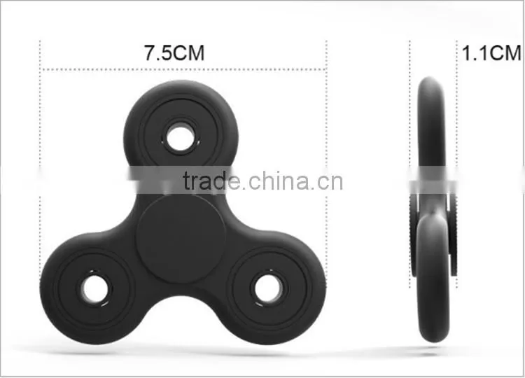 Wholesale OEM Finger Toy Anti Stress Tri Hand Fidget popular edc Spinner Toys/ light hand spinner toys/ rose golden spinner toy