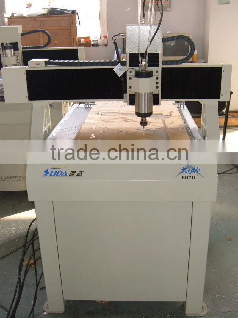 SUDA newest comprehensive upgrading powerful cnc engraver 700*800*90mm,1.5kw air cooling spindle