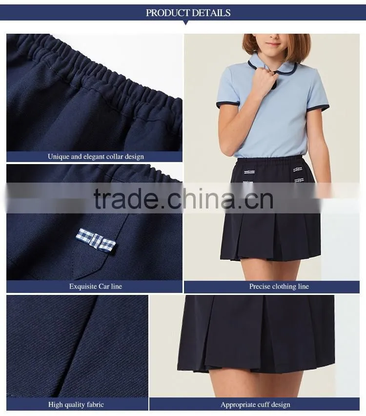 2017 summer girls' new skirt of the new school ribbon A skirt