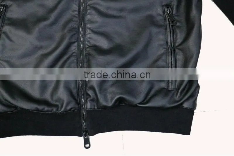 New products spring jacket men leather jacket custom design