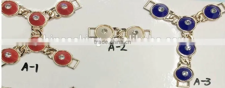 Zinc alloy jewelry decoration for clothing shoes bags gold garment bags shoes accessories