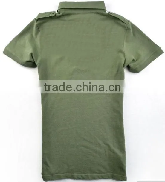 Top sales polo combat shirt design army t shirt pockets
