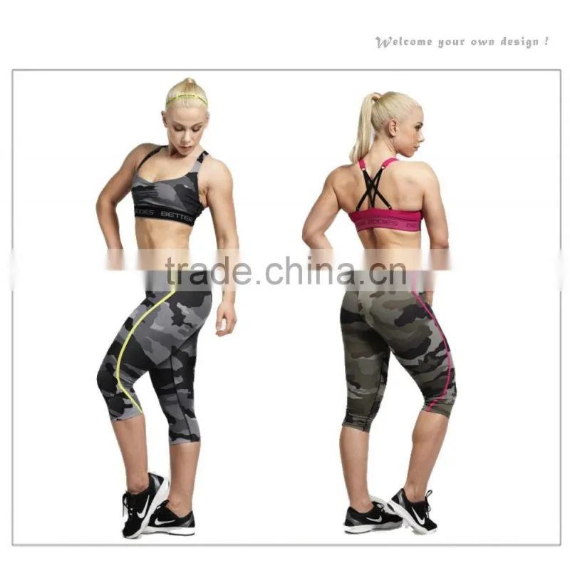 2016 custom 88%nylon 12%spandex gym wear sexy yoga clothes for women