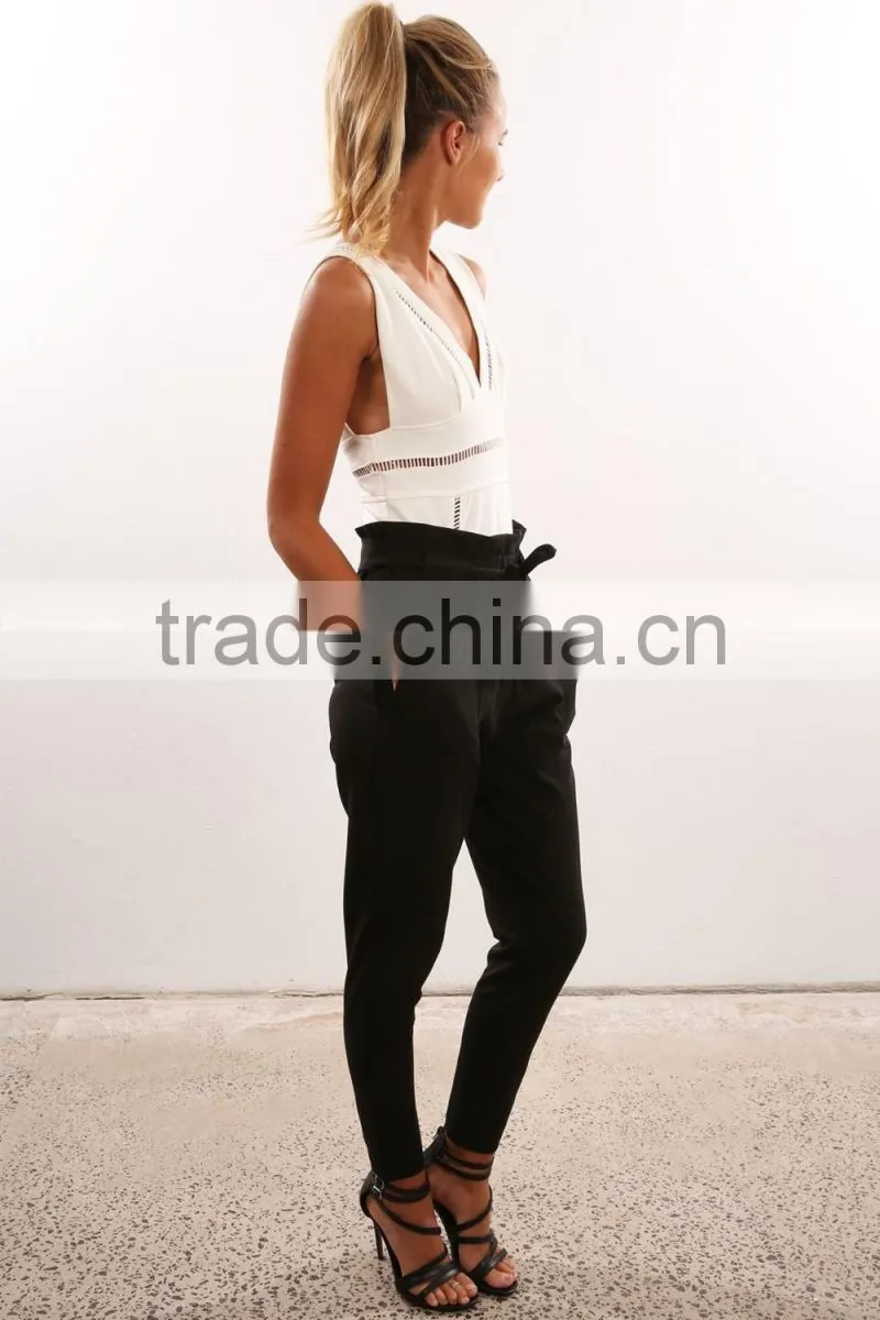 Most fashionable custom after midnight pant with puckering, pockets and tie
