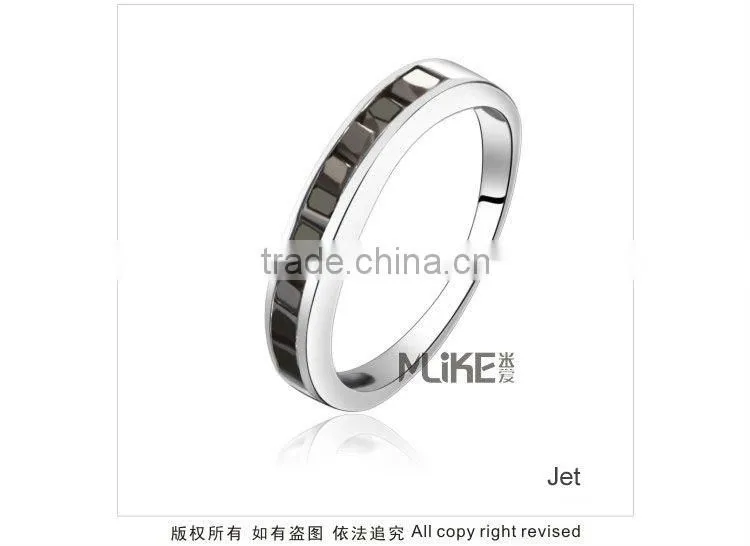 Crystal 925 Sterling silver ring M4003