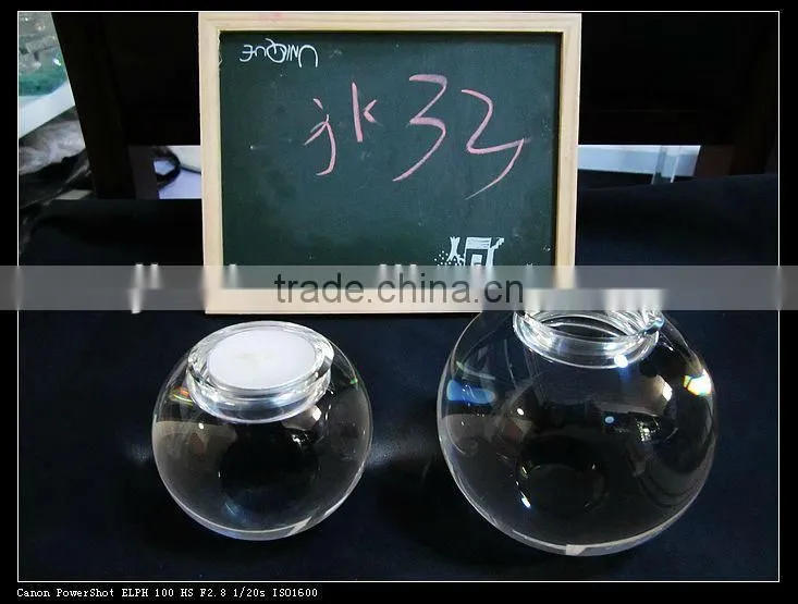 Elegant Crystal ball candlesticks