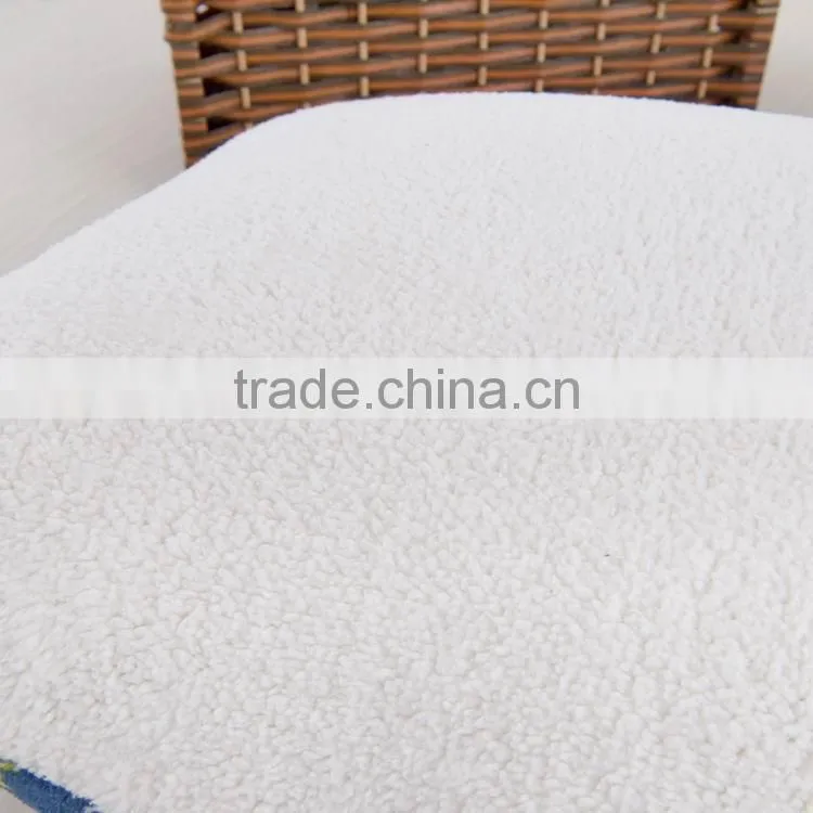 Double side custom print microfiber flannel fleece luxury extra large cushions