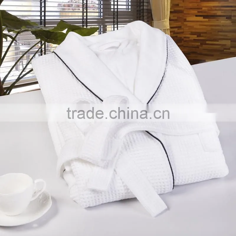 customized quality solid color coral velvet bathrobe