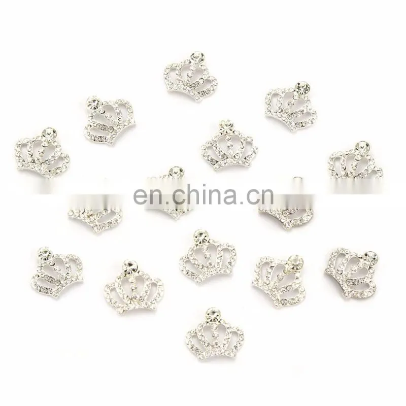 Fashion Style Alloy Rhinestone Tiara Clear Crystal for Accessories Silver Plating