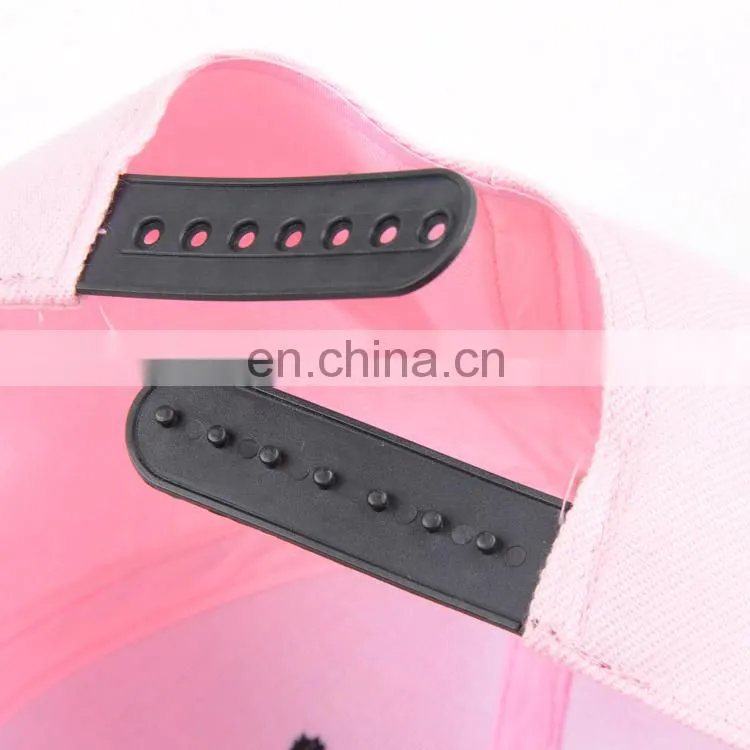 TOROS pink and black blank letters polyester embroidered baseball cap