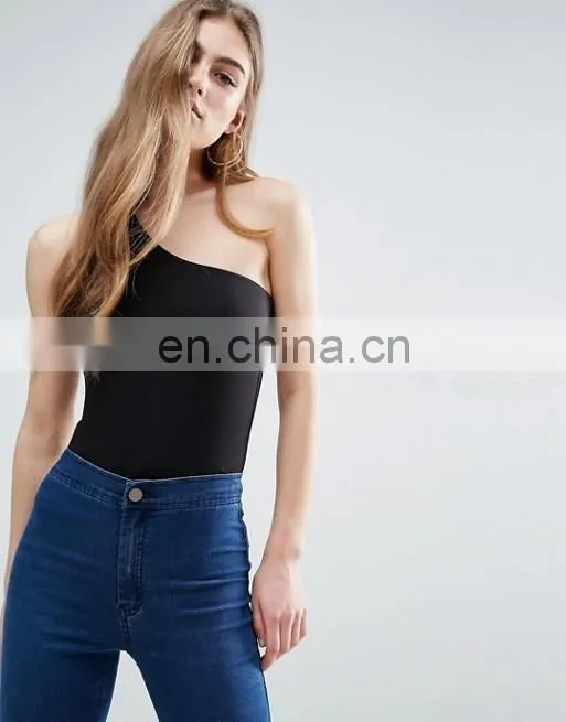 2017 Newest Design Sleeveless One Shoulder Top