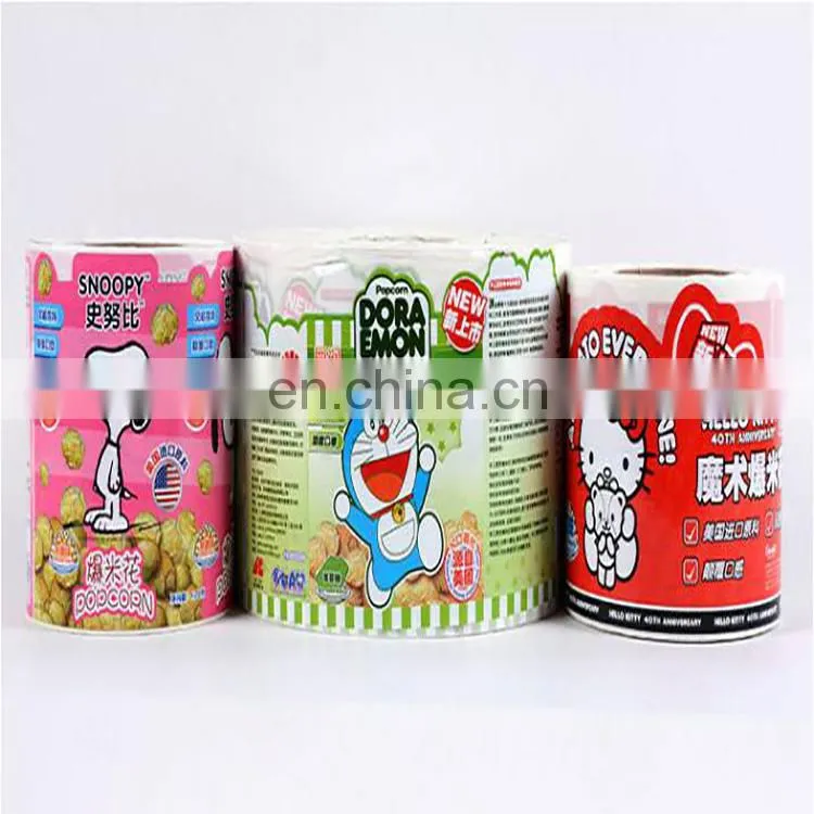 Customized coloring printing roll food packaging adhesive sticker label