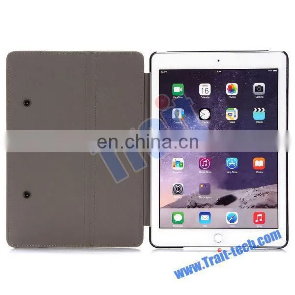 Factory OEM Flip Stand PC PU Cases for iPad Air 2