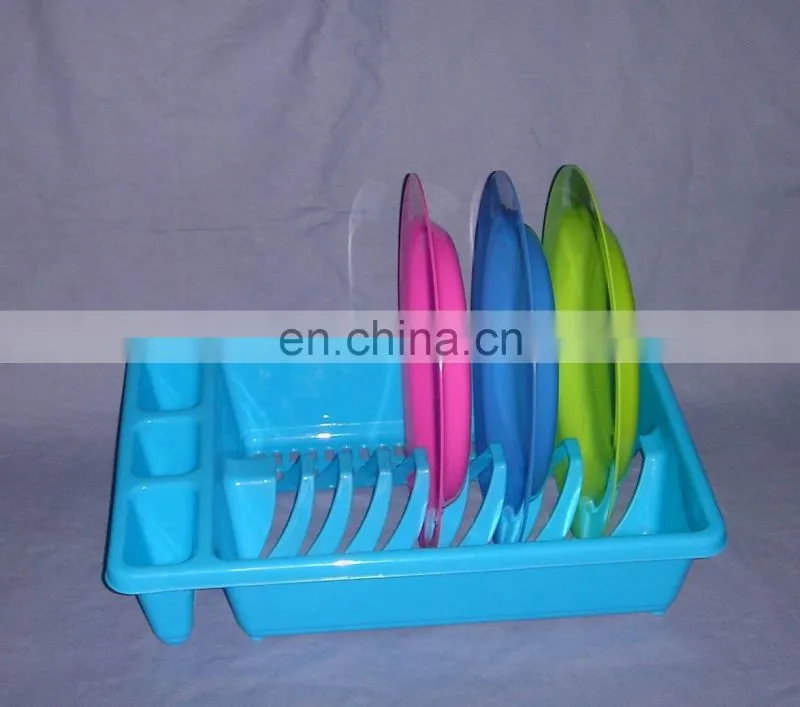 Small simple plastic plate rack