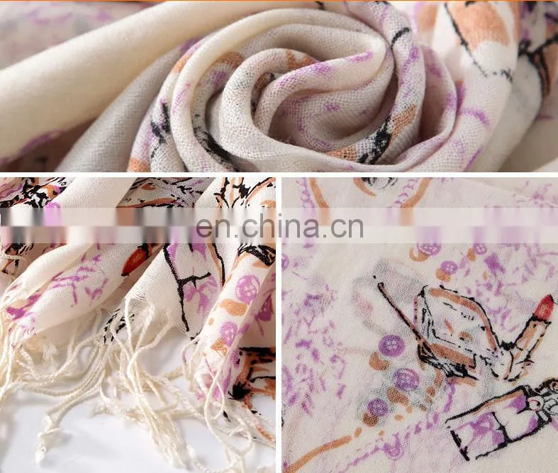 Hot New Soft Wool Cashmere Pashmina Embroidered Shawl Shawls/Scarf Scarves Wrap