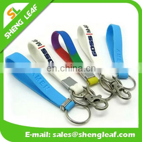 Silicone keychain / Customized logo 3d silicone keychain