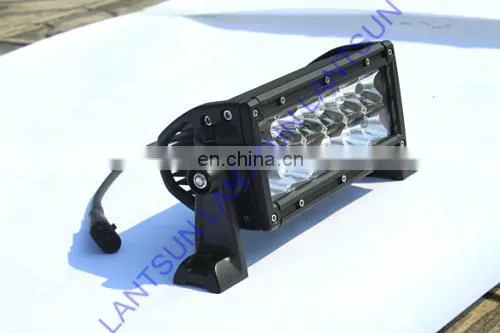 super bright led lighting bar for trucks 14" light bar with deutsh connector 72w spot flood combo beam