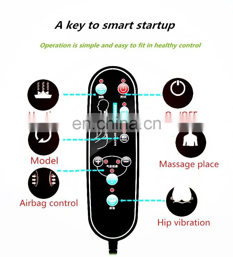 Portable multi-function kneading and shiatsu head back buttocks massage cushion for chair