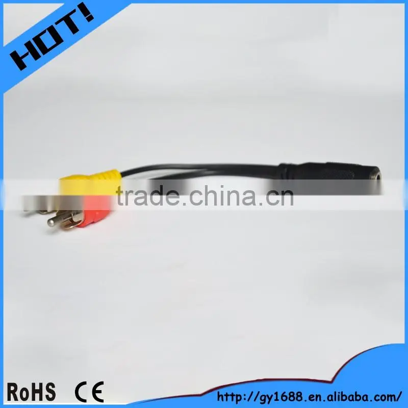 Multimedia Application 3.5mm female to RCAx2 male cable