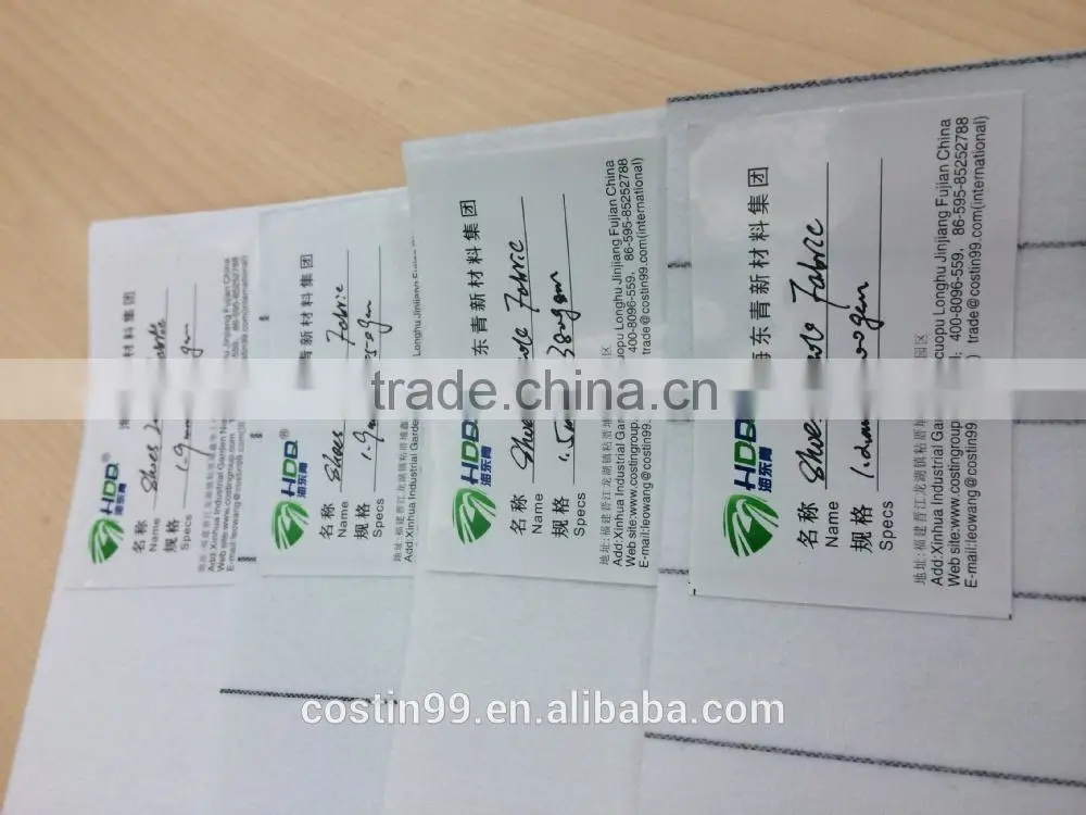 Rpet Nonwoven needlepunched fabrics