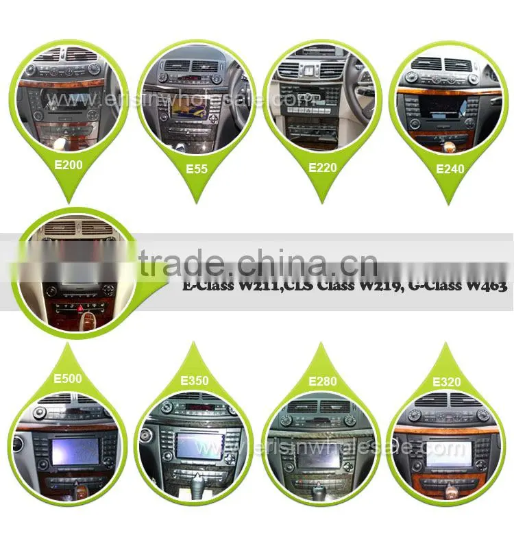 Erisin ES2501B 7" Touch Screen Car Radio with GPS Bluetooth 3G WiFi for Mercedes